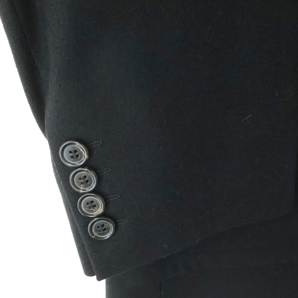 HUGO BOSS(ヒューゴボス) インナーポケット付き ウール スーツジャケット ロングストレートウールパンツ セットアップ ブラック 46
