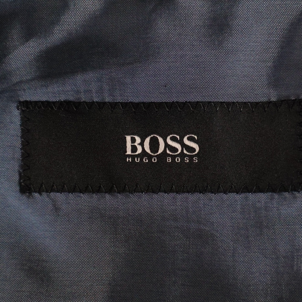 HUGO BOSS(ヒューゴボス) インナーポケット付き ウール スーツジャケット ロングストレートウールパンツ セットアップ ブラック 46