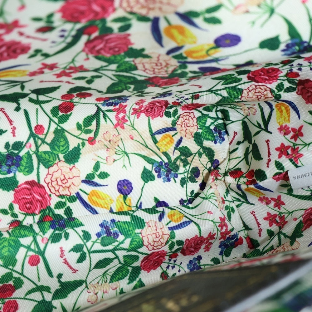 Samantha Vega(サマンサベガ) ストーンチャーム付き ロゴデザイン レザー インナーポーチ付き 2WAY ハンドバッグ ショルダー ブラック