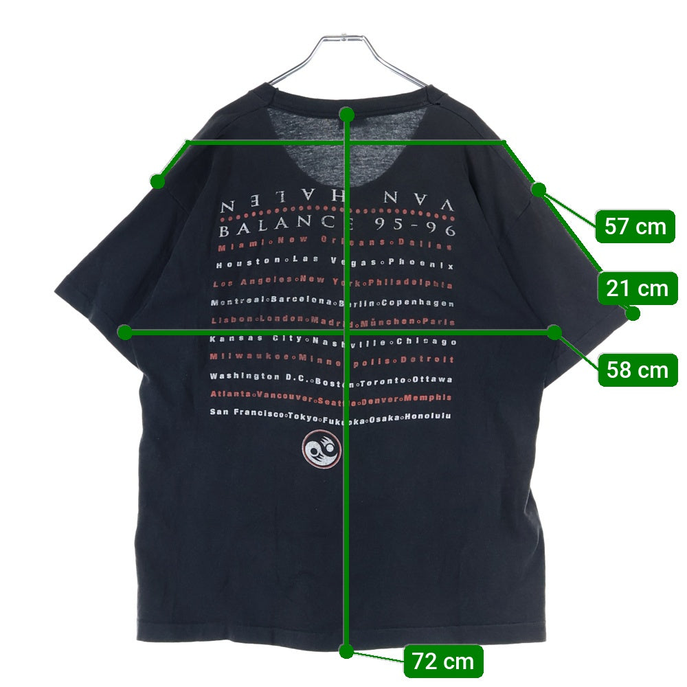 VINTAGE(ヴィンテージ) 90S VINTAGE VAN HALEN BALANCE 95-96 TOUR ヴァンヘイレン プリントTシャツ 半袖カットソー ブラック