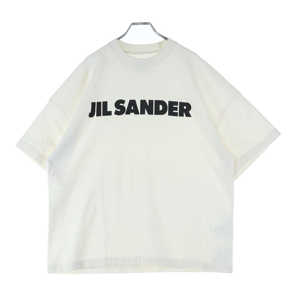 JIL SANDER(ジルサンダー) フロントロゴ クルーネック半袖Tシャツ カットソー ホワイト JSMU707045MU24870821