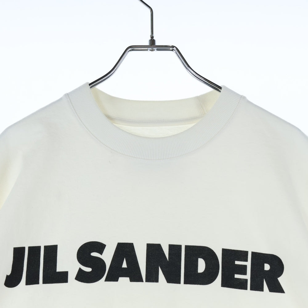 JIL SANDER(ジルサンダー) フロントロゴ クルーネック半袖Tシャツ カットソー ホワイト JSMU707045MU24870821