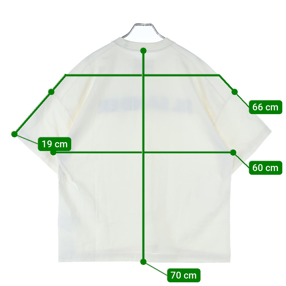 JIL SANDER(ジルサンダー) フロントロゴ クルーネック半袖Tシャツ カットソー ホワイト JSMU707045MU24870821