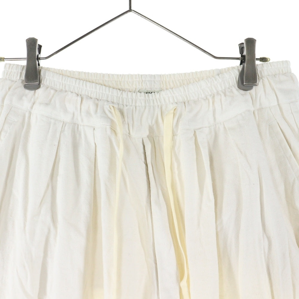 NO BRAND(ノーブランド) GOLD ゴールド COTTON/SILK NEP DUCK BALLOON PANTS コットンシルク イージー バルーンパンツ アイボリー GL42430