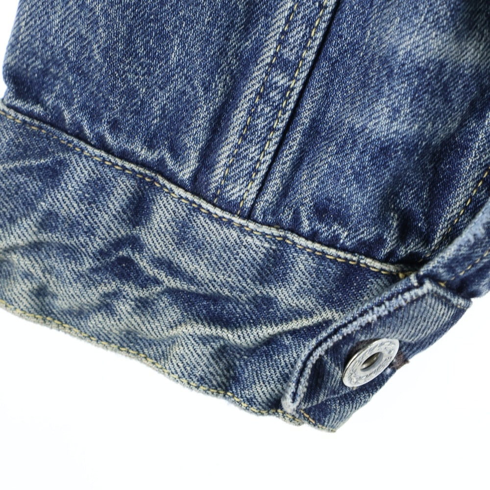 SAINT MICHAEL(セントマイケル) 25SS ×BerBerJin BJ_DENIM JACKET ベルベルジン VINTAGE加工 1stタイプ デニムトラックジャケット インディゴ SM-HR8-0000-C39