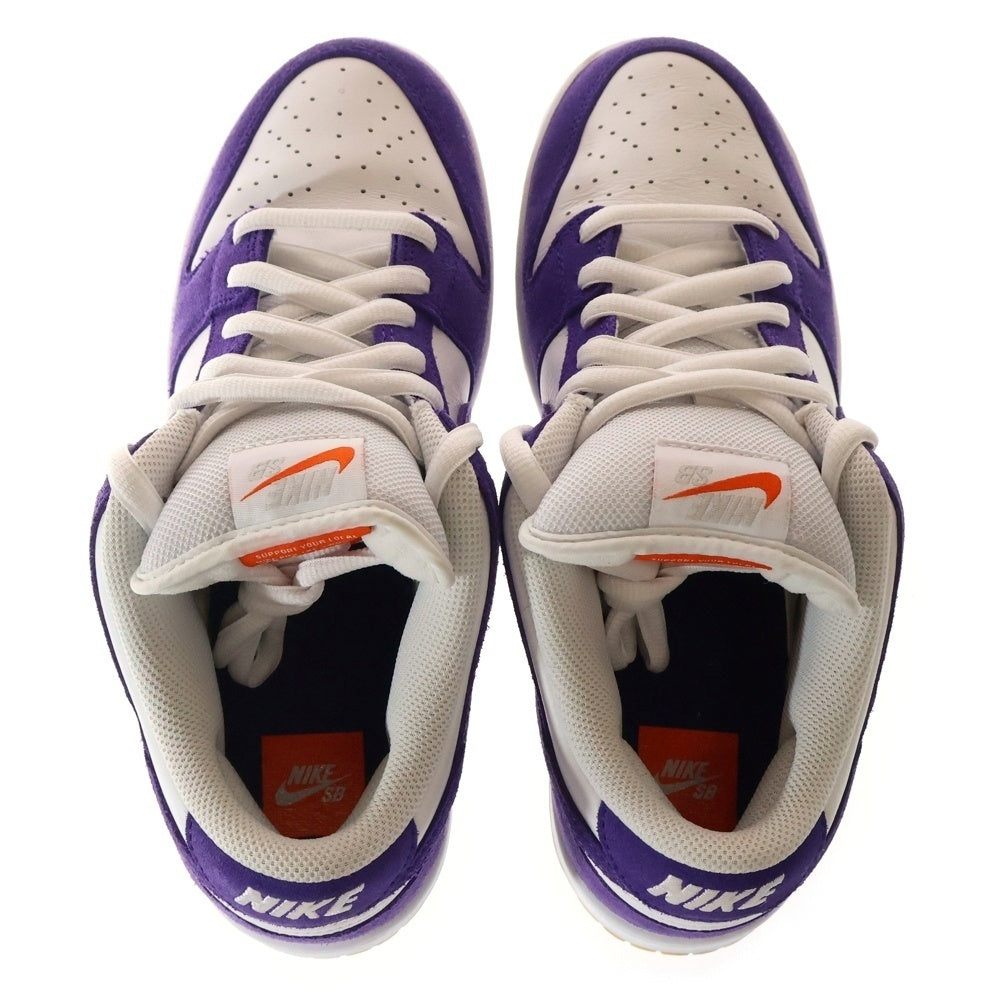 NIKE SB(ナイキエスビー) DUNK LOW PRO ISO ORANGE LABEL COURT PURPLE ダンク プロ ISO オレンジレーベル コートパープル ローカットスニーカー パープル/ホワイト US10/28cm DV5464-500
