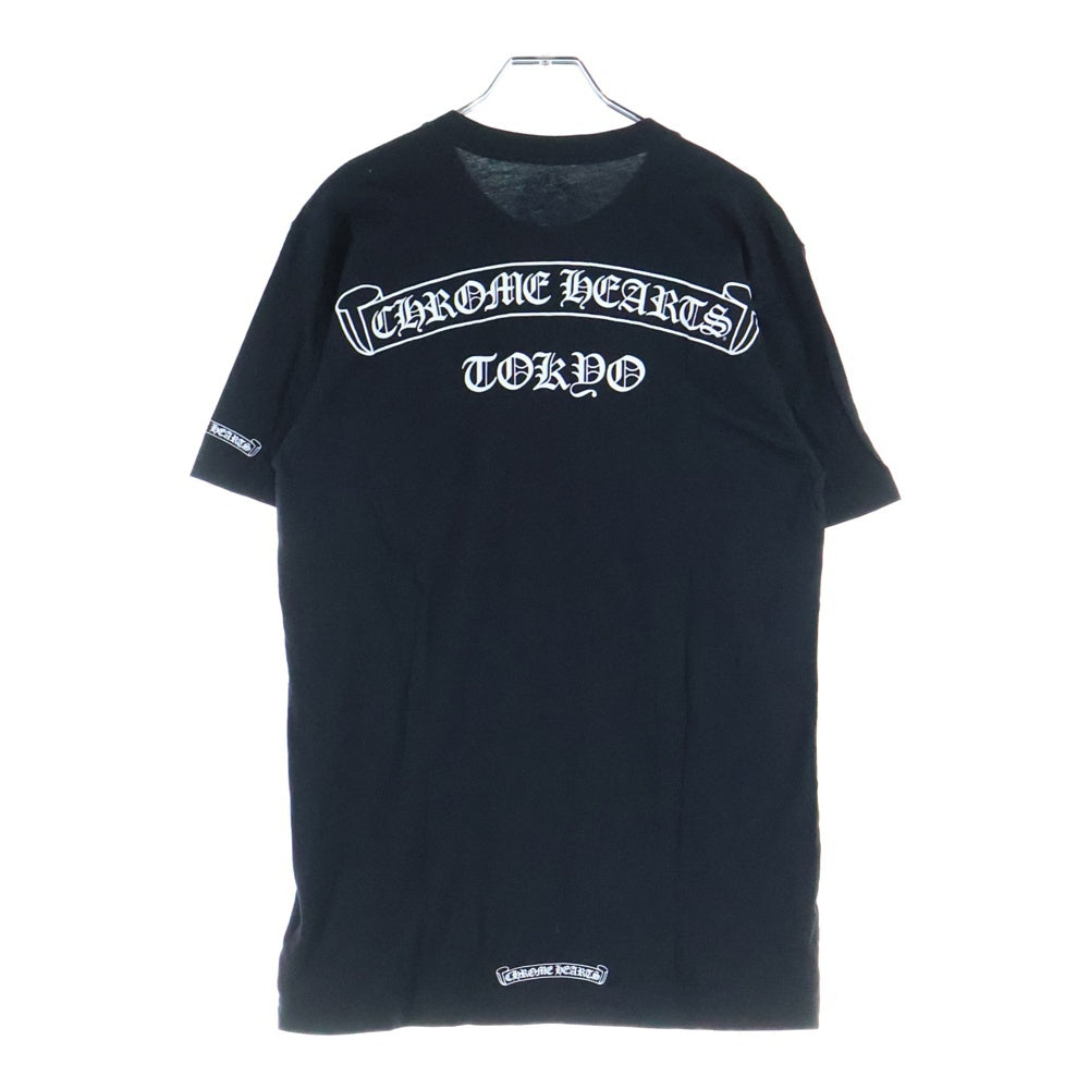 CHROME HEARTS(クロムハーツ) CH T-SHRT LTD 東京 スクロールラベルプリント 半袖Tシャツ カットソー ブラック