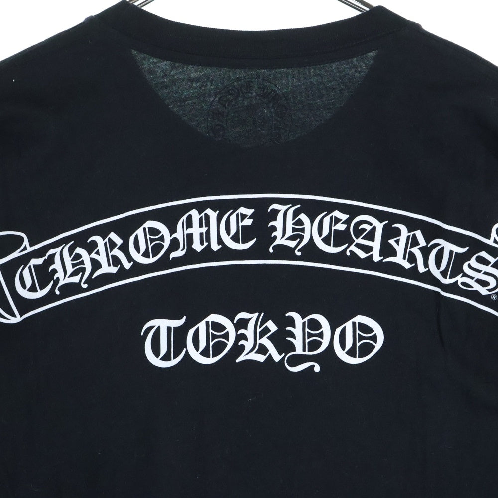 CHROME HEARTS(クロムハーツ) CH T-SHRT LTD 東京 スクロールラベルプリント 半袖Tシャツ カットソー ブラック