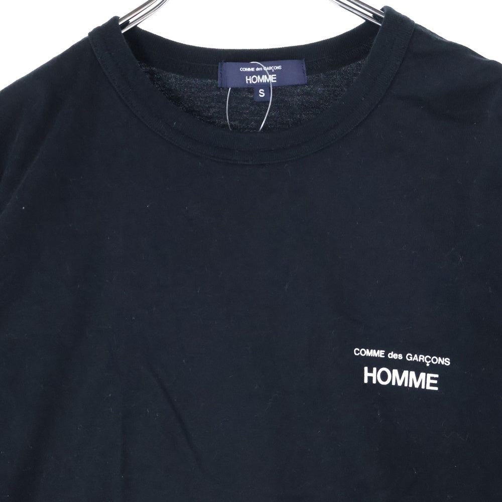 COMME des GARCONS HOMME(コムデギャルソンオム) 25SS AD2024 Cotton Jersey Garment Print T-Shirts コットンジャージー ガーメントプリント 半袖Tシャツ カットソー ブラック HO-T101