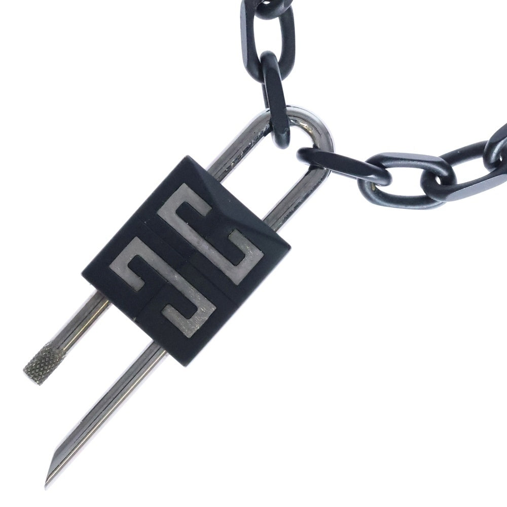 GIVENCHY(ジバンシィ) 南京錠 チェーン ロックネックレス シルバー/ブラック