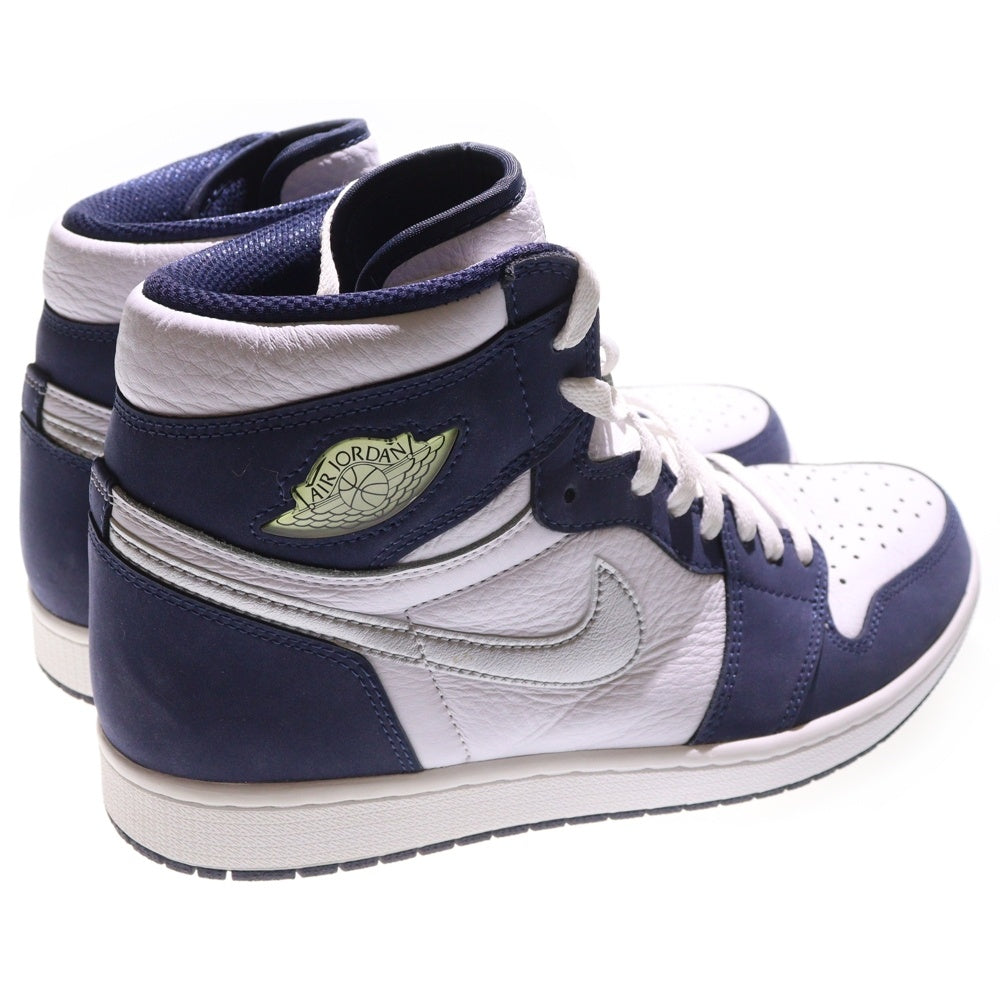 NIKE(ナイキ) AIR JORDAN 1 HIGH OG CO.JP MIDNIGHT NAVY 2020 エアジョーダン 1 ミッドナイトネイビー ハイカットスニーカー ホワイト/ネイビー US11/29cm DC1788-100
