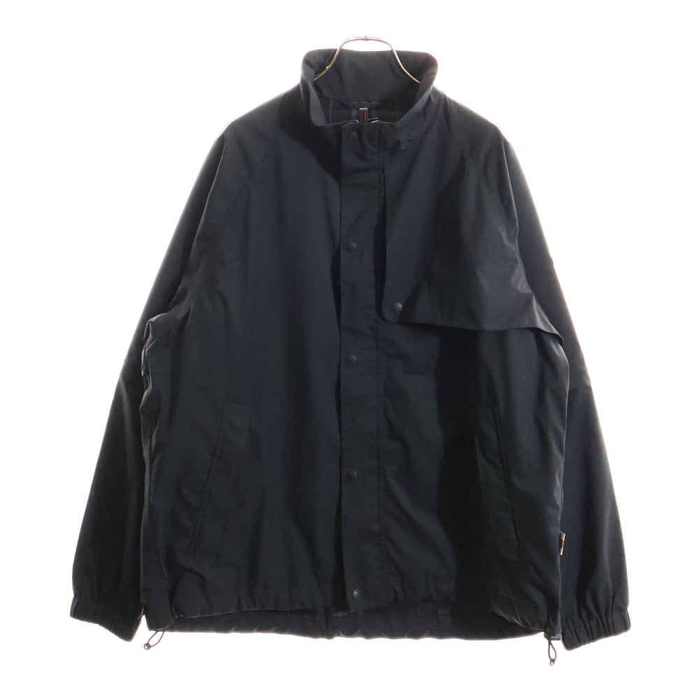 BURBERRY(バーバリー) GOLF ゴルフ ラバーロゴ 裏地 ノバチェック ジップアップ ジャケット ブラック BFP40-060-09