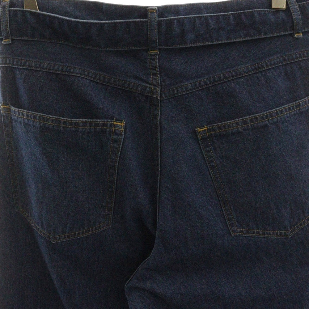 AURALEE(オーラリー) 25SS SELVEDGE LIGHT OZ DENIM BELTED PANTS セルヴィッチ ライトオンス デニムベルテッドパンツ インディゴ A25SP02SD