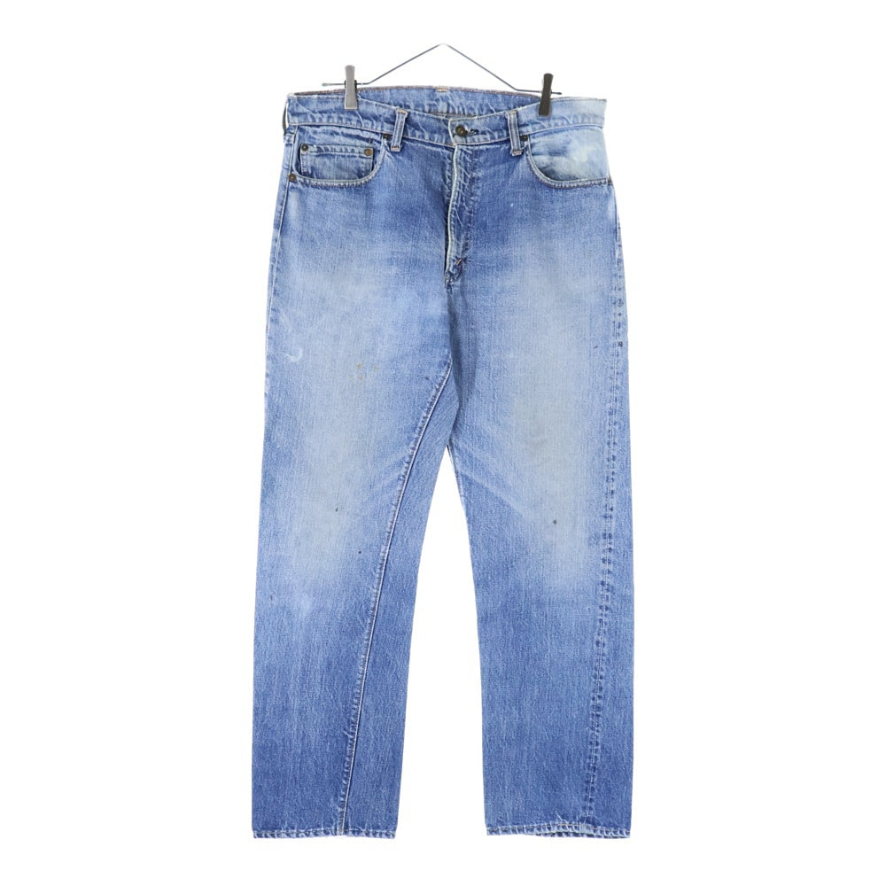 Levi's(リーバイス) 60-70S VINTAGE 505 66前期 BIGE ボタン裏刻印5 不均等V 42TALON ジップフライデニムパンツ インディゴ