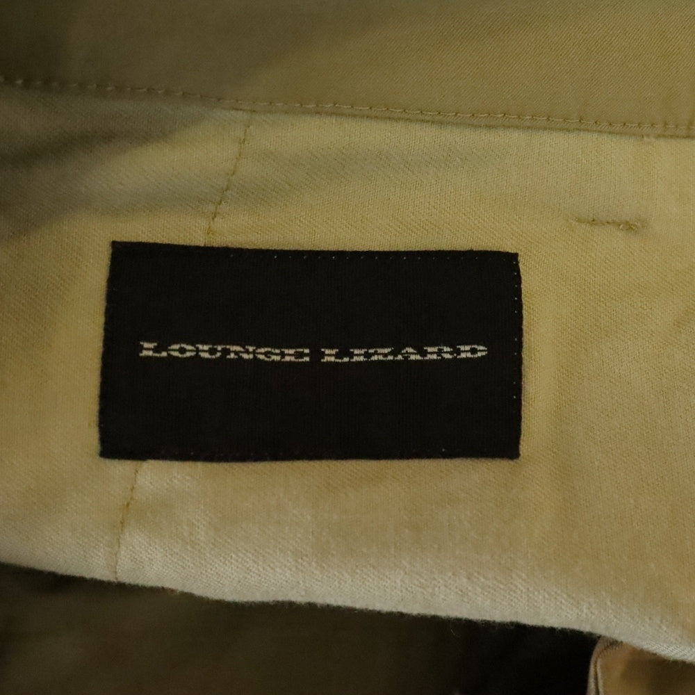 LOUNGE LIZARD(ラウンジリザード) ノータック イージーチノパンツ ベージュ