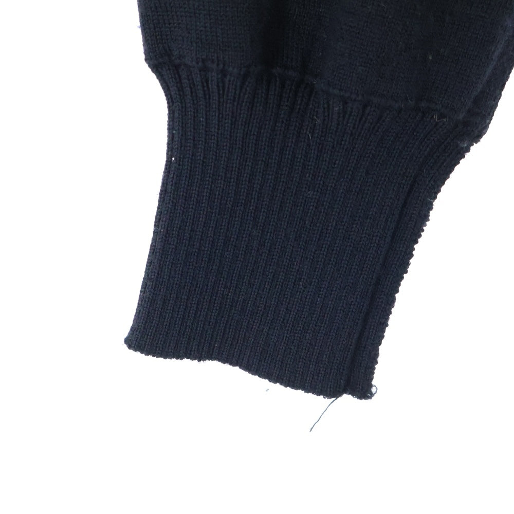 tricot COMME des GARCONS(トリコ コム デ ギャルソン) 06SS 裏地チェック柄 ショート丈 ニットカーディガン レディース ブラック TQ-N004 AD2005