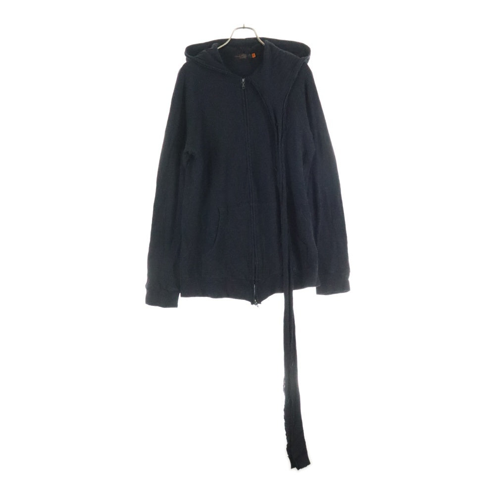 UNDERCOVER(アンダーカバー) 06AW GURUGURU期 グルグル ストール付き フーデッドジップアップパーカー フーディー ブラック 6A227-CS3