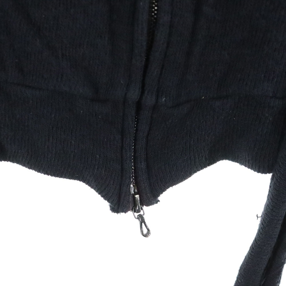 UNDERCOVER(アンダーカバー) 06AW GURUGURU期 グルグル ストール付き フーデッドジップアップパーカー フーディー ブラック 6A227-CS3