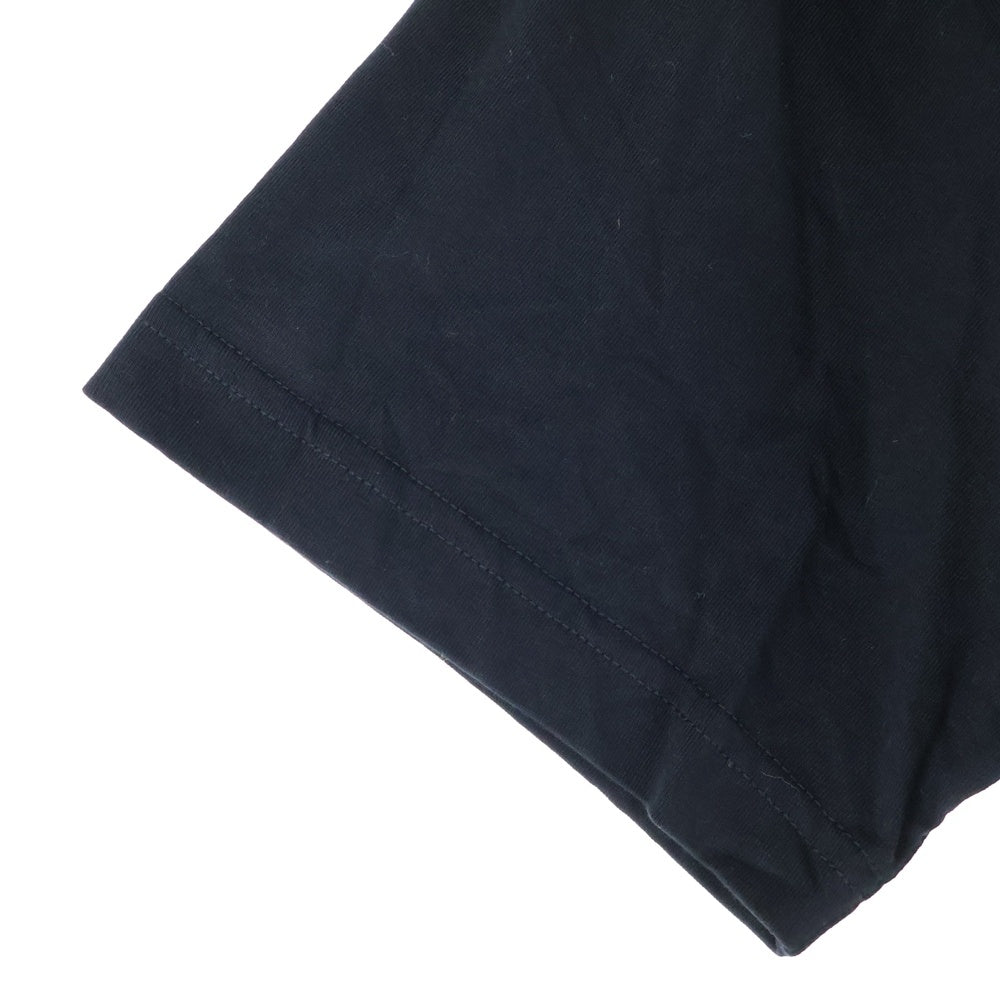 BALENCIAGA(バレンシアガ) フロントロゴプリント クルーネック半袖Tシャツ カットソー ブラック 613969 TYK28