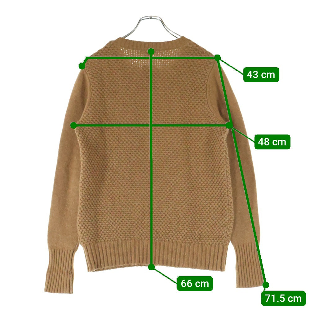 HYKE(ハイク) ポップコーン プルオーバー ウール クルーネックニット