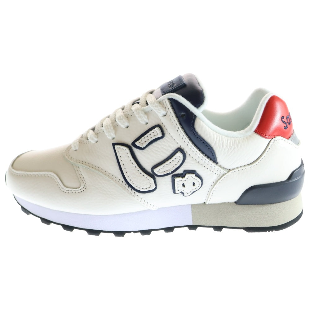 Sangacio(サンガッチョ) にゅ～ず TRICOLOR トリコロール レザーローカットスニーカー レディース ホワイト/ブルー/レッド US5.5/23.5cm