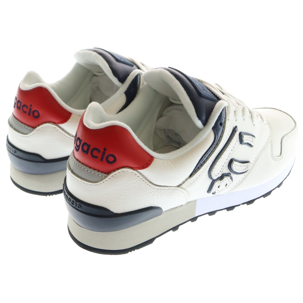 Sangacio(サンガッチョ) にゅ～ず TRICOLOR トリコロール レザーローカットスニーカー レディース ホワイト/ブルー/レッド US5.5/23.5cm