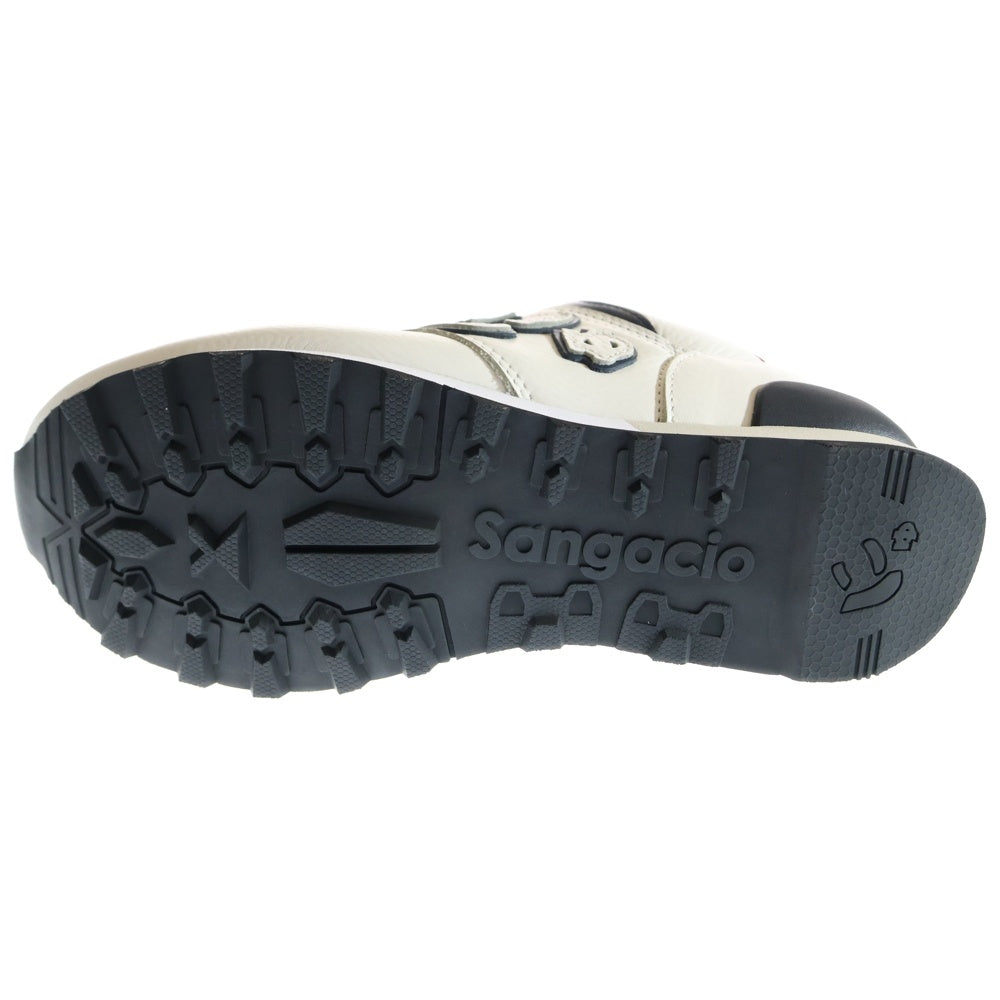 Sangacio(サンガッチョ) にゅ～ず TRICOLOR トリコロール レザーローカットスニーカー レディース ホワイト/ブルー/レッド US5.5/23.5cm