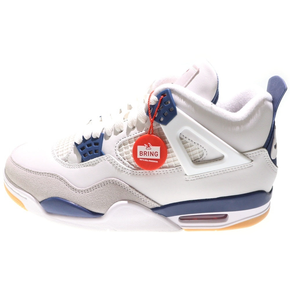 NIKE SB(ナイキエスビー) AIR JORDAN 4 RETRO SP エアジョーダン 4 レトロ ハイカットスニーカー ホワイト/ネイビー US8/26cm DR5415-100
