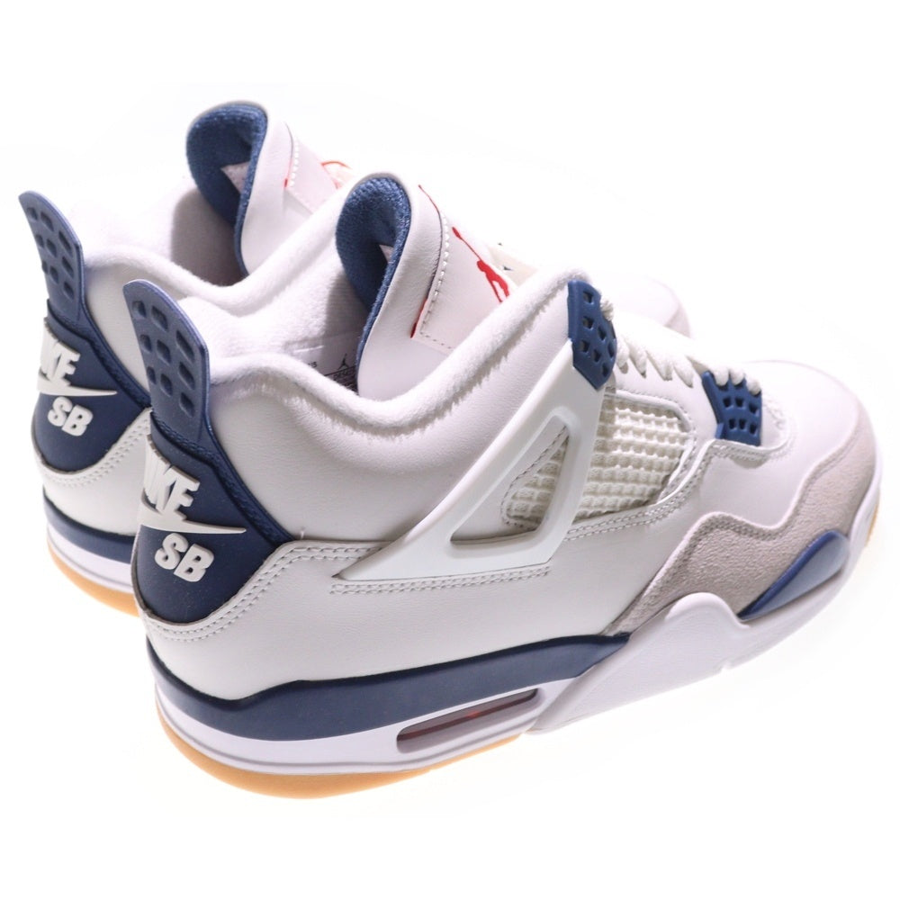 NIKE SB(ナイキエスビー) AIR JORDAN 4 RETRO SP エアジョーダン 4 レトロ ハイカットスニーカー ホワイト/ネイビー US8/26cm DR5415-100