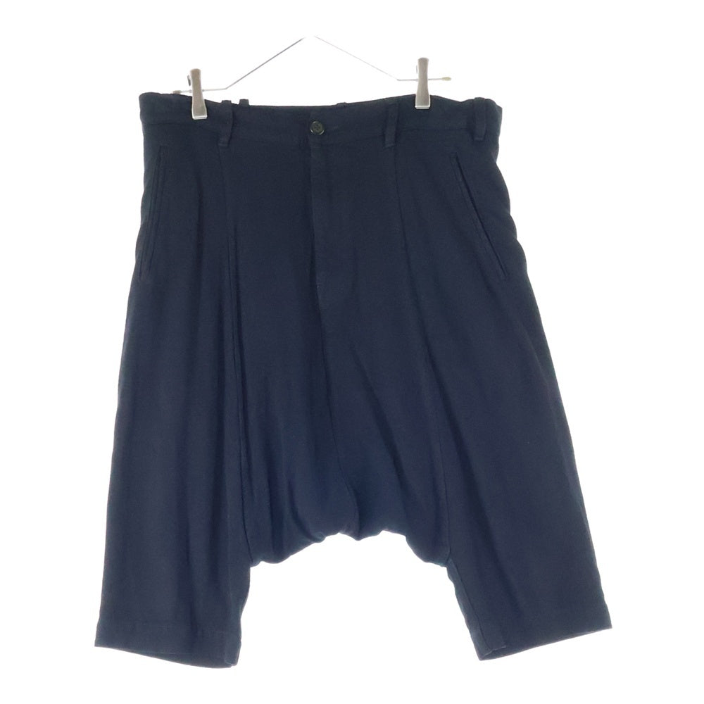 COMME des GARCONS HOMME PLUS(コムデギャルソンオムプリュス) 08SS AD2007 レーヨン サルエル ショートパンツ ブラック PA-P026