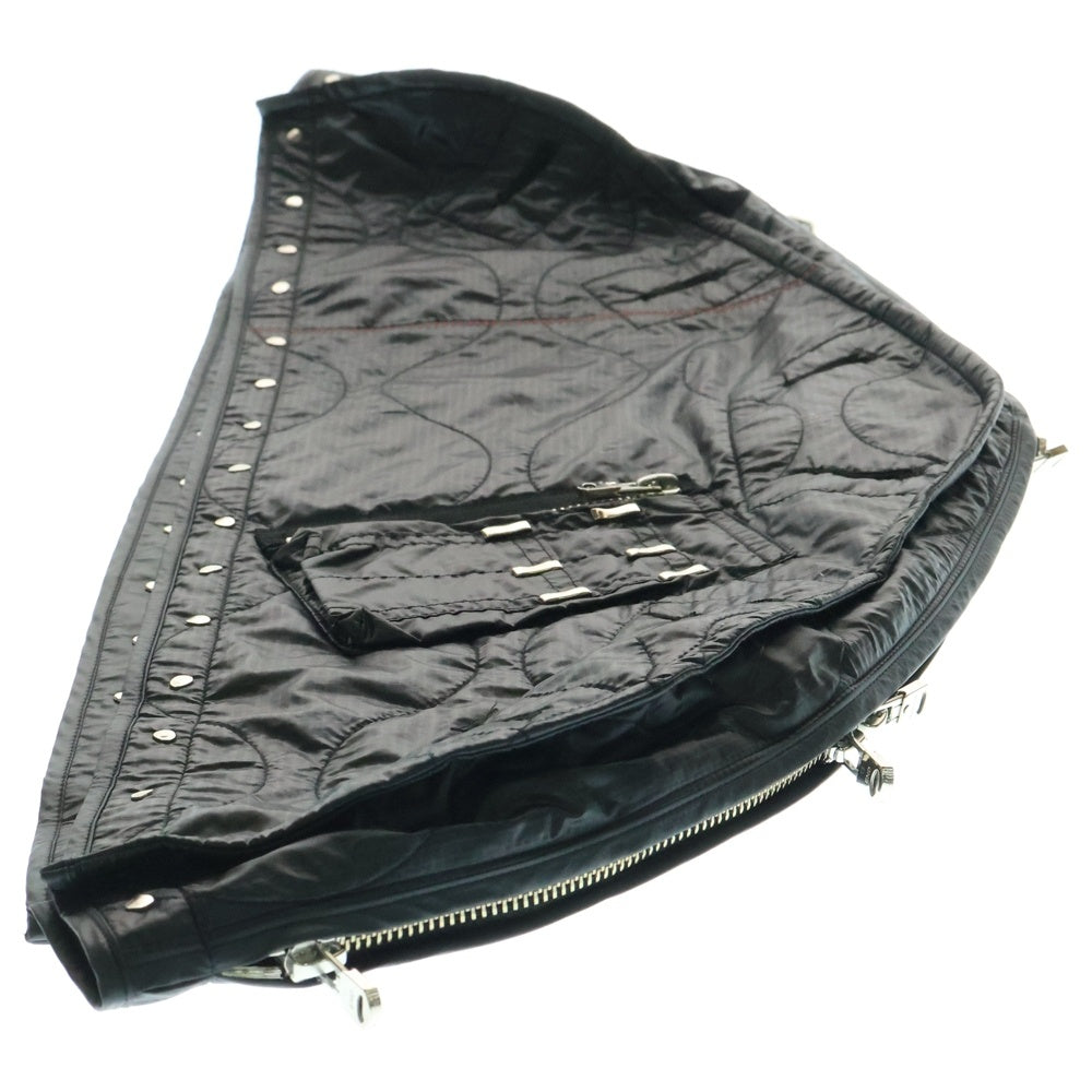 TAKAHIROMIYASHITA The SoloIst.(タカヒロミヤシタザソロイスト) ハンガーカバーデザイン ナイロン ショルダージャケット ブラック sj.0031SS21