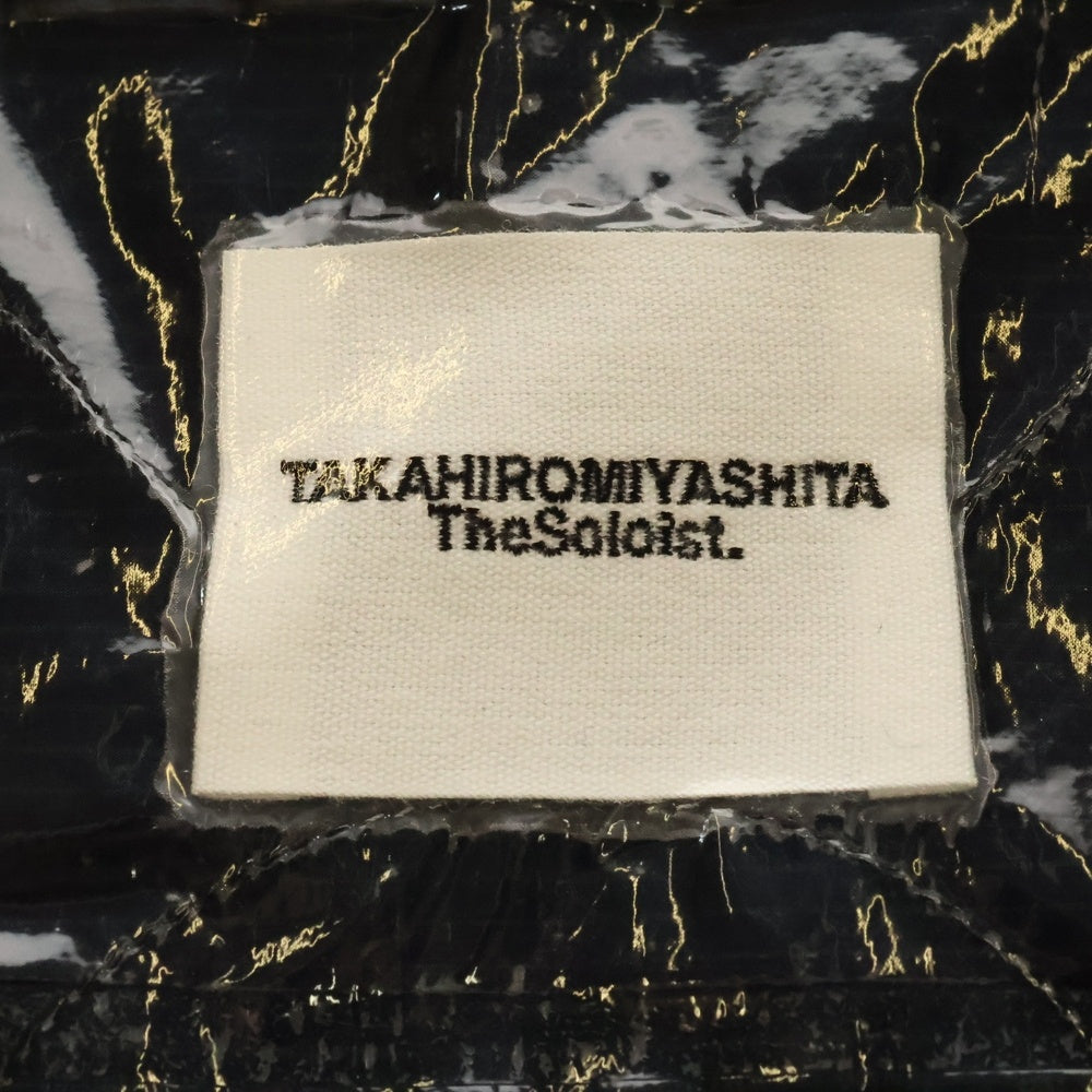 TAKAHIROMIYASHITA The SoloIst.(タカヒロミヤシタザソロイスト) ハンガーカバーデザイン ナイロン ショルダージャケット ブラック sj.0031SS21