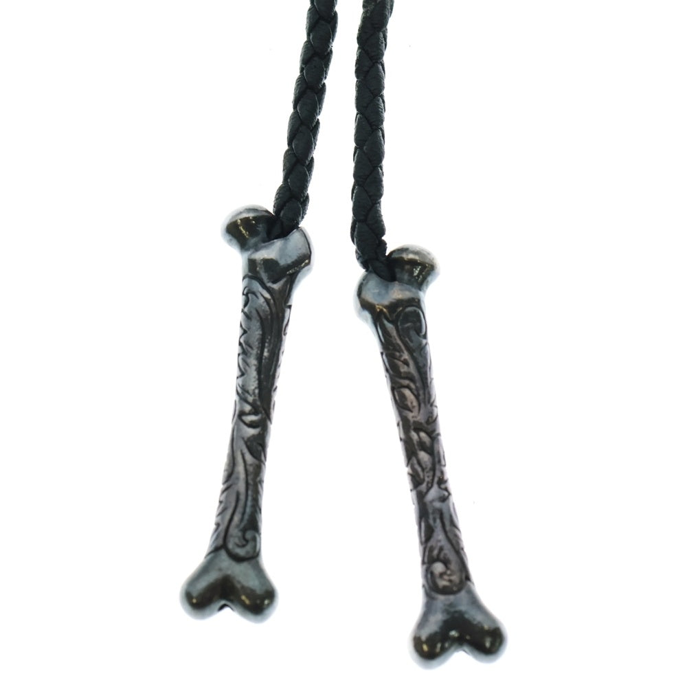 NUMBER (N)INE(ナンバーナイン) ×MAGICAL DESIGN マジカルデザイン スカルモチーフ ループタイ ネックレス ブラック/シルバー NM-F7007