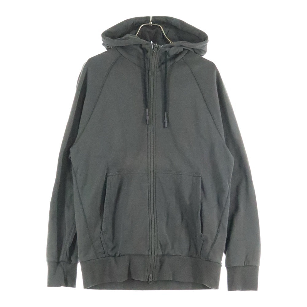 Y-3(ワイスリー) バッグロゴプリント ジップアップ スウェット パーカー グレー CG0535