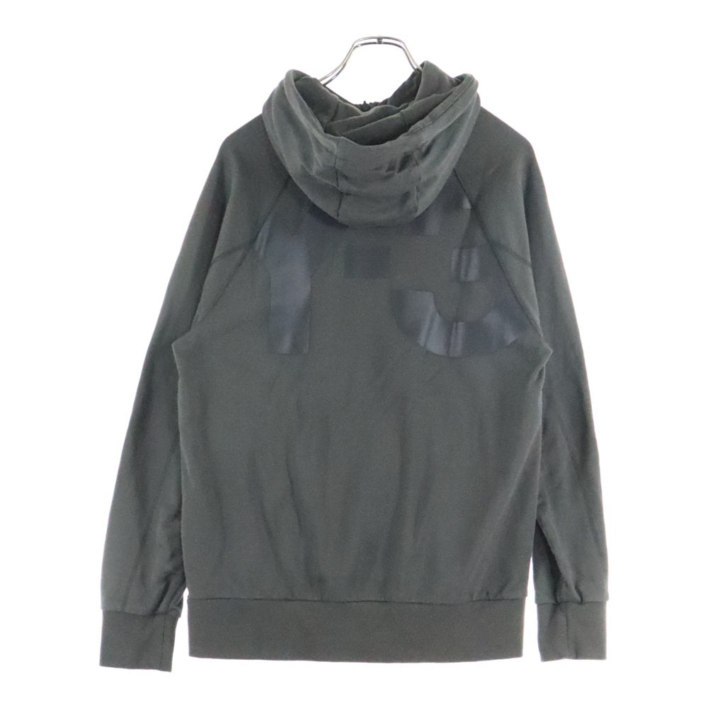 Y-3(ワイスリー) バッグロゴプリント ジップアップ スウェット パーカー グレー CG0535