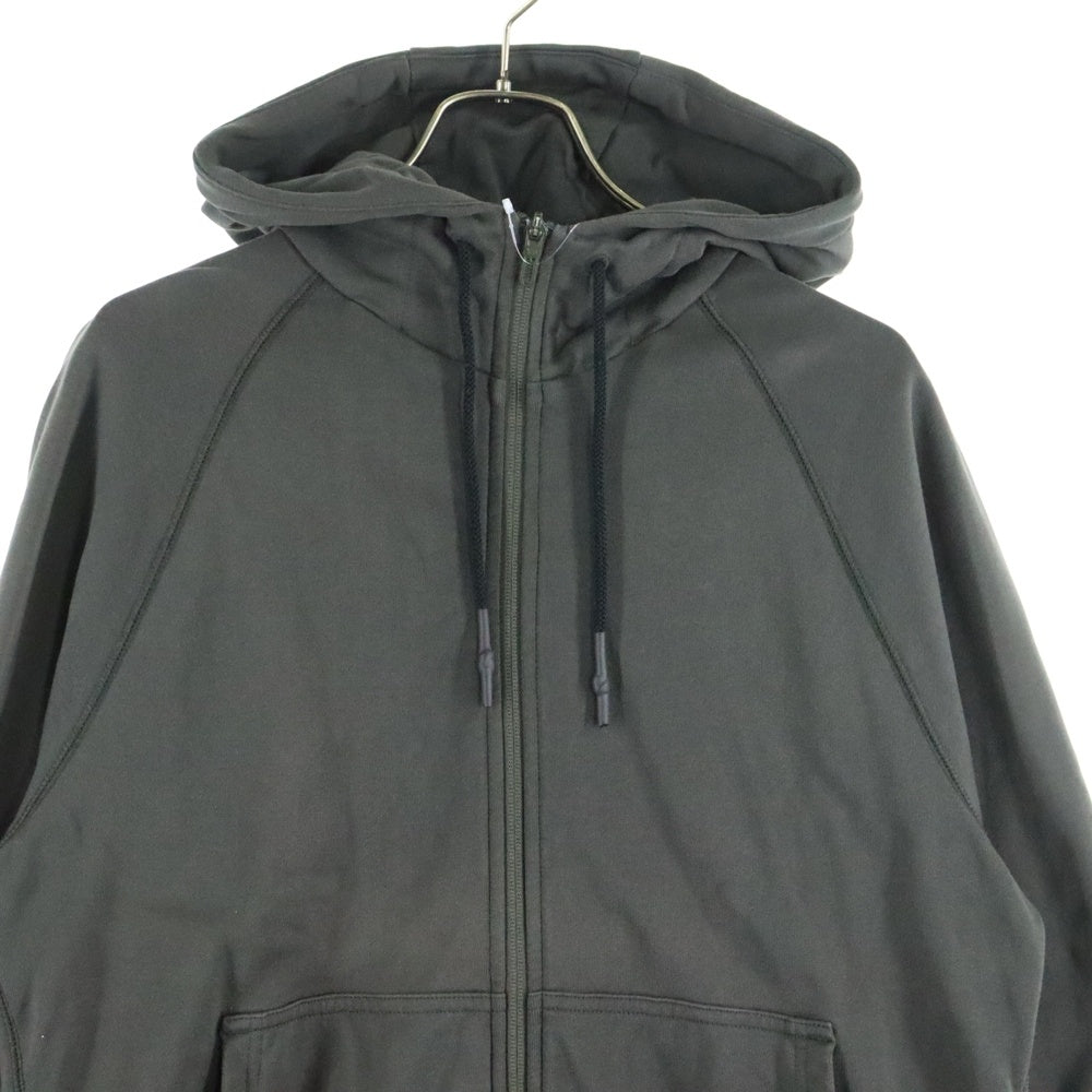 Y-3(ワイスリー) バッグロゴプリント ジップアップ スウェット パーカー グレー CG0535