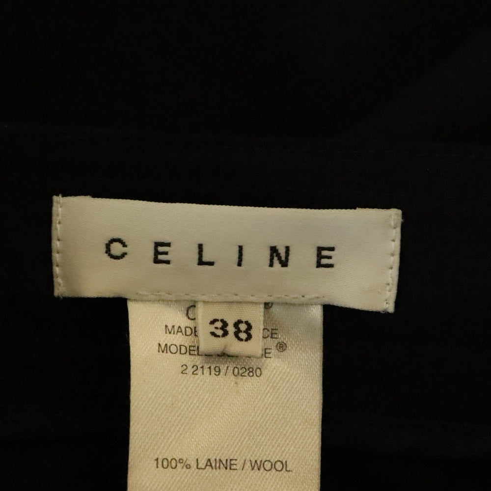 CELINE(セリーヌ) フランス製 ウールスカート ブラック レディース