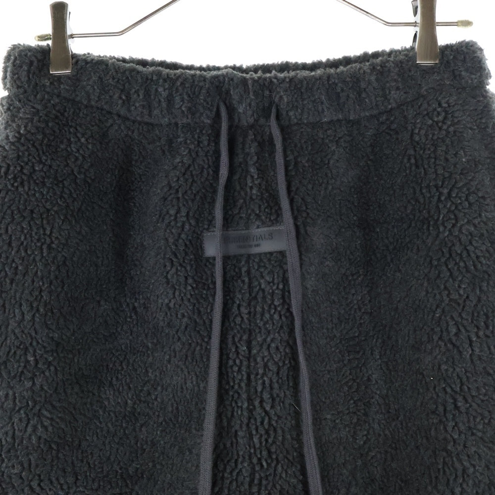 ESSENTIALS FEAR OF GOD(エッセンシャル フィアオブゴッド) POLAR FLEECE PANT ボア フリース ドローコード ジョガーパンツ ブラック
