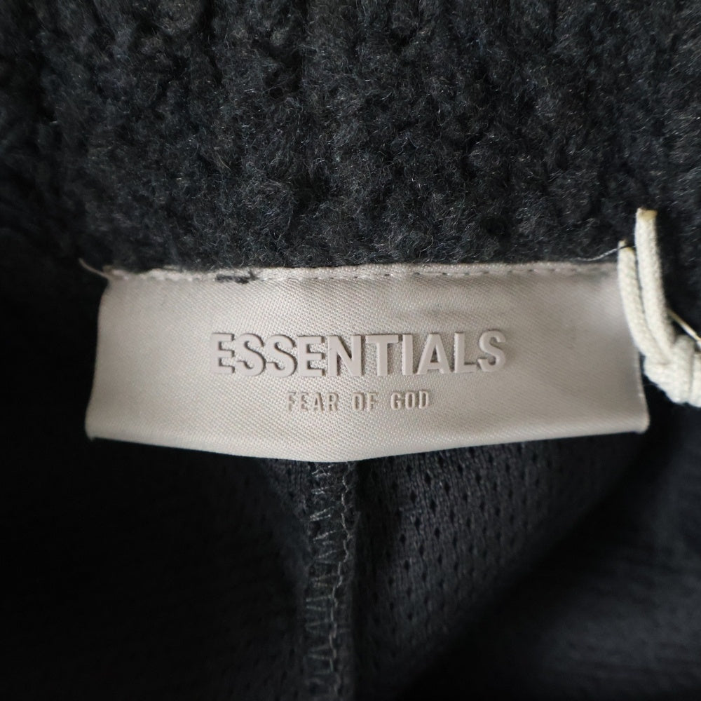 ESSENTIALS FEAR OF GOD(エッセンシャル フィアオブゴッド) POLAR FLEECE PANT ボア フリース ドローコード ジョガーパンツ ブラック