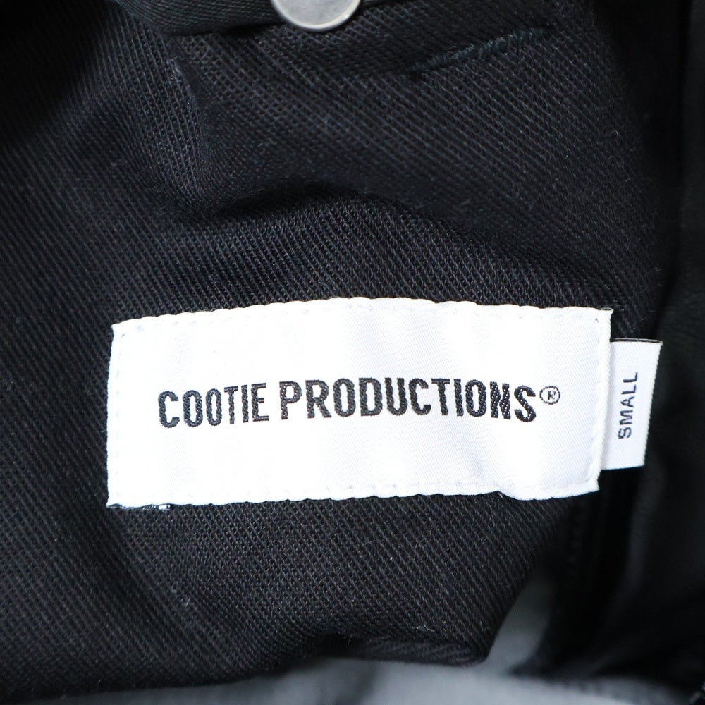 COOTIE PRODUCTIONS(クーティー プロダクションズ) 24AW FAUX LEATHER 5 POCKET WIDE EASY SHORTS フェイクレザー 5ポケット ワイド イージー ショーツ ハーフパンツ ブラック