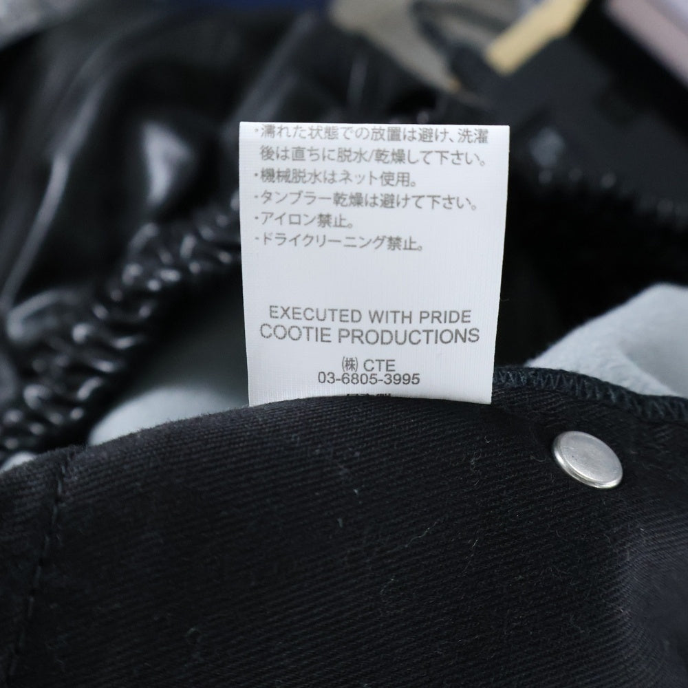COOTIE PRODUCTIONS(クーティー プロダクションズ) 24AW FAUX LEATHER 5 POCKET WIDE EASY SHORTS フェイクレザー 5ポケット ワイド イージー ショーツ ハーフパンツ ブラック