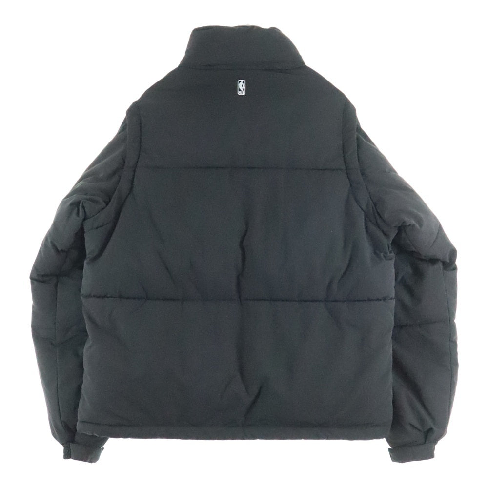 NO BRAND(ノーブランド) MONO-MART NBA LAKERS モノマート エヌビーエー レイカーズ オーバーサイズ ナイロンパディングジャケット ブラック JK1042