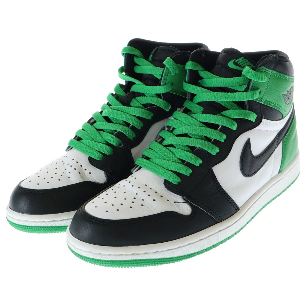NIKE(ナイキ) AIR JORDAN 1 RETRO HIGH OG LUCKY GREEN エアジョーダン レトロ ラッキーグリーン ハイカットスニーカー グリーン/ホワイト US8.5/26.5cm DZ5485-031