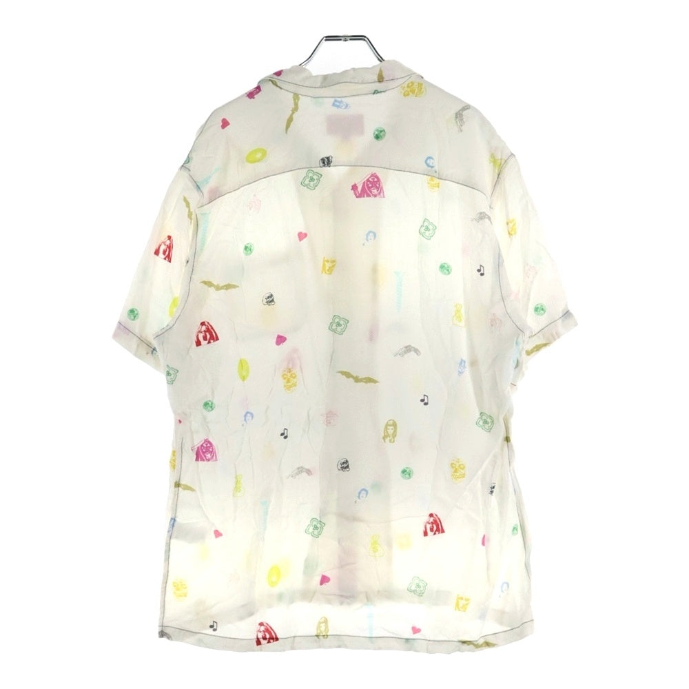 SUPREME(シュプリーム) 19SS Deep Space Rayon S/S Shirt ディープ スペース レーヨン 総柄 オープンカラー 半袖シャツ ホワイト