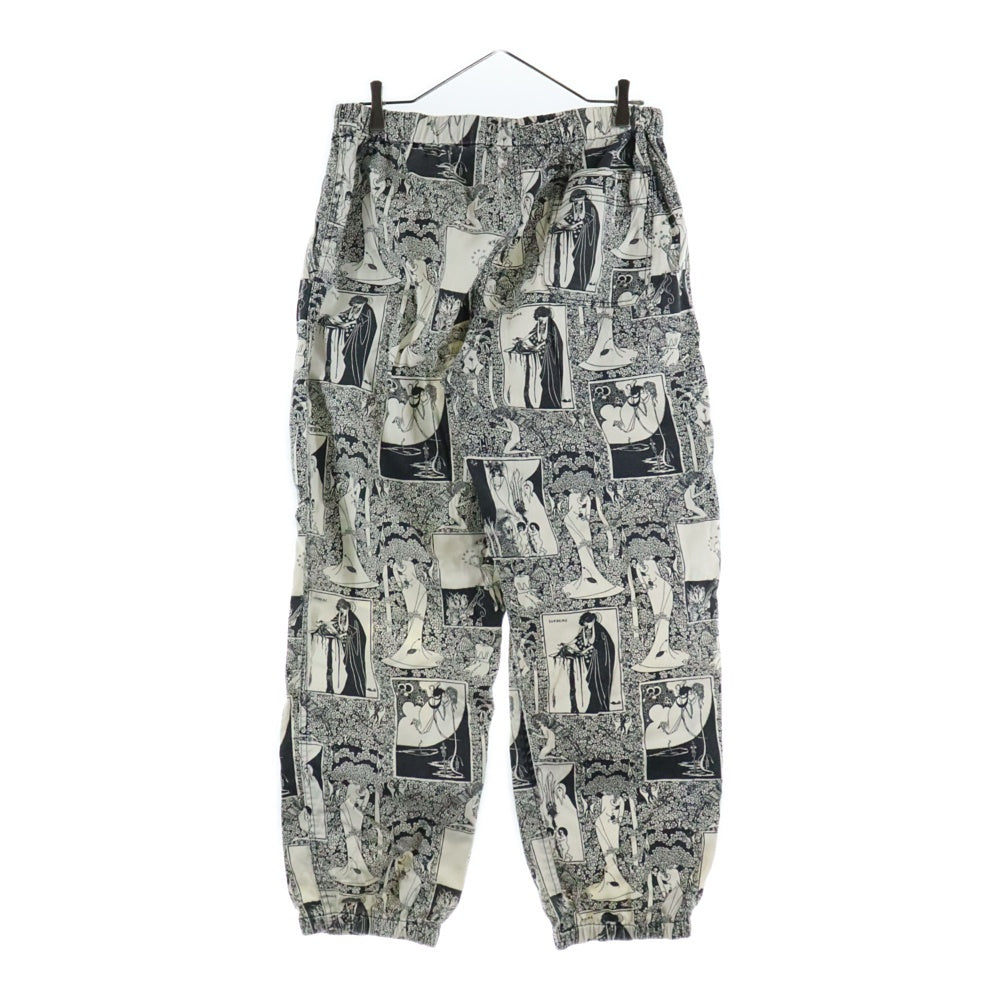 SUPREME(シュプリーム) 18AW Salome Skate Pant サロメ 総柄 ドローストリング スケート パンツ ブラック/ホワイト