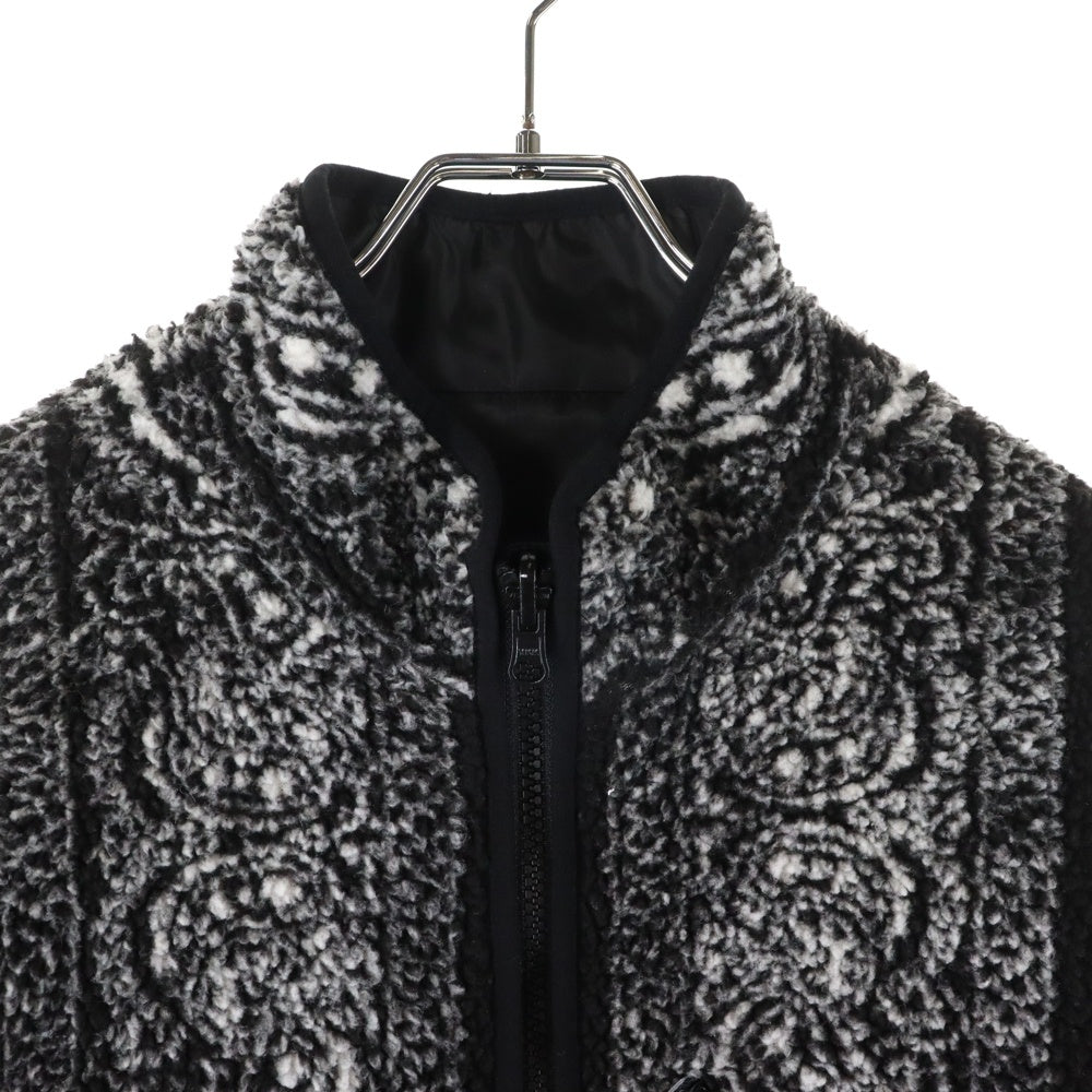 SUPREME(シュプリーム) 19AW Reversible Bandana Fleece Jacket リバーシブル バンダナ 総柄 フリース ジャケット ブラック