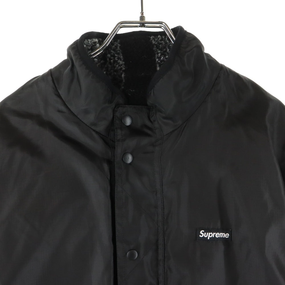 SUPREME(シュプリーム) 19AW Reversible Bandana Fleece Jacket リバーシブル バンダナ 総柄 フリース ジャケット ブラック