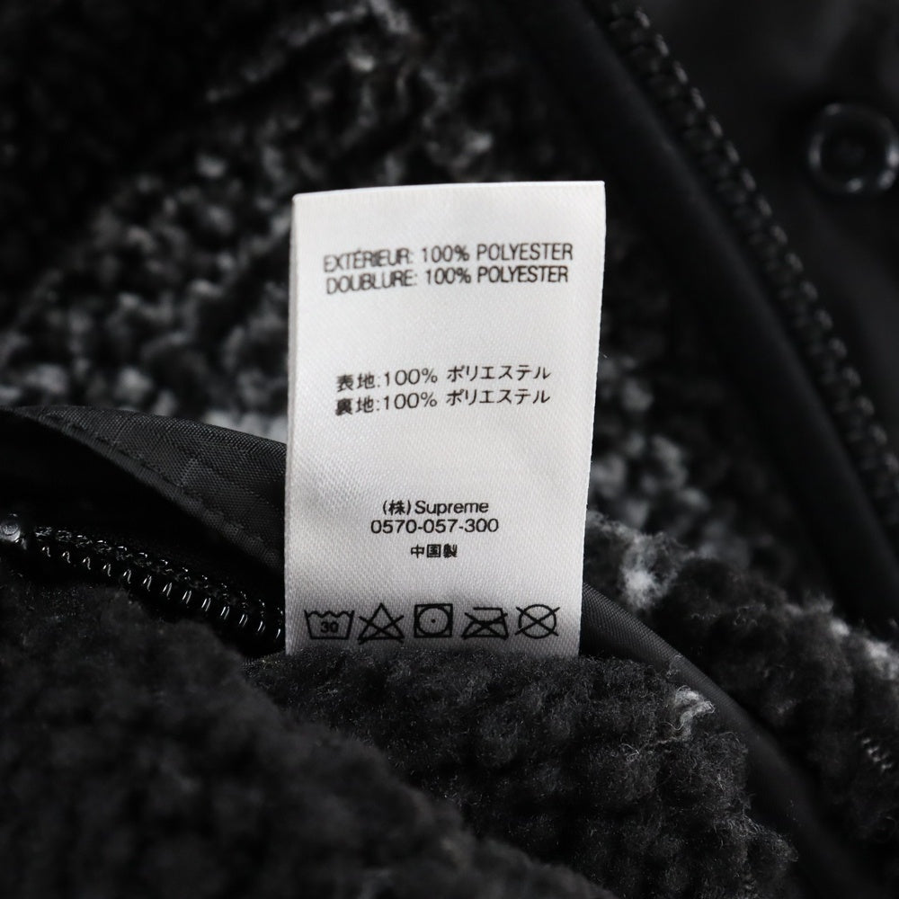 SUPREME(シュプリーム) 19AW Reversible Bandana Fleece Jacket リバーシブル バンダナ 総柄 フリース ジャケット ブラック