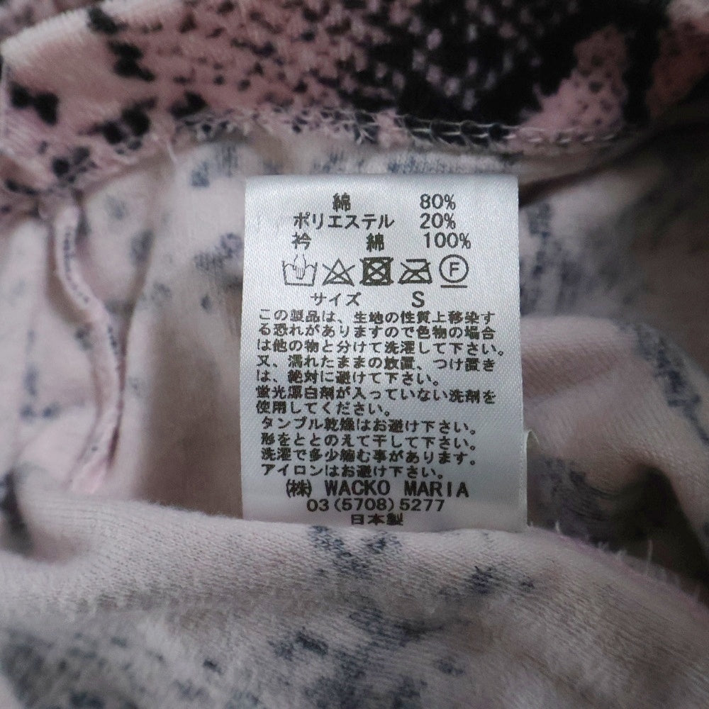 WACKO MARIA(ワコマリア) 22SS VELOUR POLO SHIRT S/S パイソン ベロア