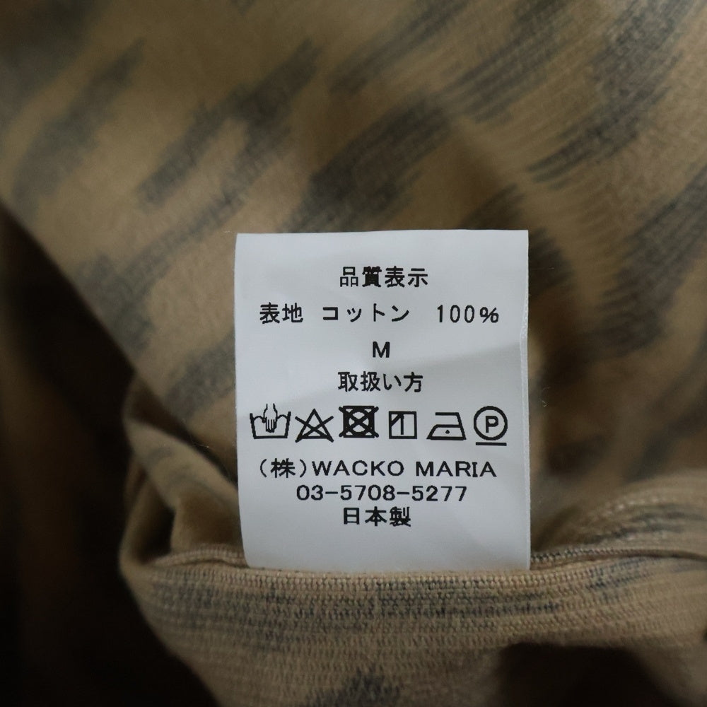 WACKO MARIA(ワコマリア) 21AW LEOPARD CORDUROY OPEN COLLAR SHIRTS レオパード コーデュロイ オープンカラーシャツ ベージュ 21FW-WMS-OC01